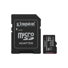 Kingston Technology Canvas Select Plus Gen3 MicroSDXC 64GB - Ultra-Fast 100 MB/s for High-Performance Storage and Enhanced Captu